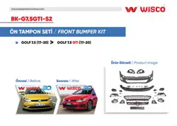 Tampon Seti On VW Golf 7.5 Gtı (17-20 Golf 7.5 İçin Uyumludur)