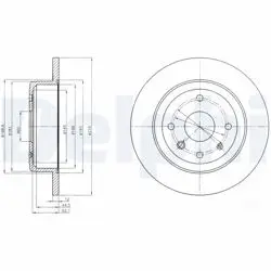 Fren Diski Arka (4D 276mm) Epica 06 -