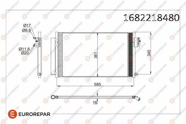 Erp Klima Radyatörü Fiat 500L (351_,352_) Tipo (356_)