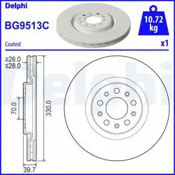 Fren Diski (Tekli Paket)-Boyalı, Delikli