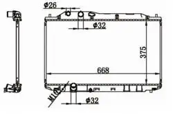 Su Radyatörü Brazing M / T (Honda Civic 06-11 1.6-1.8)
