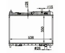 Su Radyatörü Brazing M / T (Ford: Fiesta B-Max 1.25 1.4 1.6 08-Benzinli)