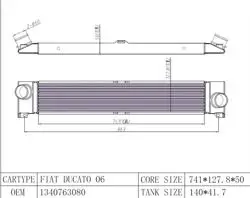 Turbo Radyatörü Intercooler (Fiat Ducato 2.3 JTD 06 -)
