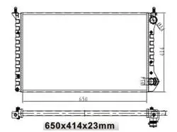 Su Radyatörü Mekanik (Fiat: Doblo 1.9D Ac Doblo 1.4 05-) 650×414×23