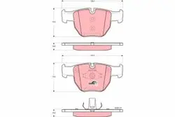 Fren Balatası Ön (156mm) Range Rover III 02-(Tamir Takım Kit)