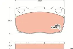 Fren Balatası Ön (126.7mm) Defender 110 90 -