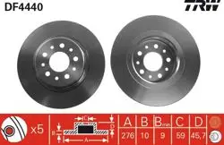 Fren Diski Arka (5D 276mm) Alfa 147 156 03 -