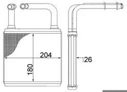 / Kalorifer Radyatörü Brazing (Mercedes Benz W211-W219) 8Fh351311-194