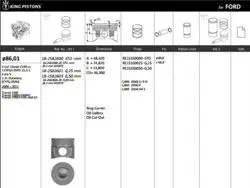Piston 86.00 mm (Std) Ford Transit V347 2.2 06-11 (140 Ps) (Euro 5) (Rıken Segmanlı)
