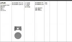 Piston 79.00 mm (Std) Ford Focus C Max 1.6I 16V 98-Hwda (Tepesı Cukur) (Rıken Segmanlı)