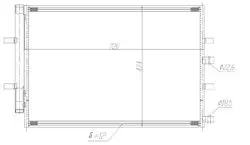Klima Radyatörü Ford:Transit V362 / V363 2.2 TDCI 2014-720×474×12