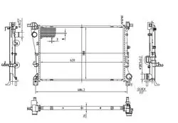 Su Radyatörü Brazing (Fiat: Egea 1.3D 1.6 Mjet 2015-(At-Mt)