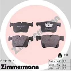 Fren Balatası Ön BMW F20-F30-X3 2012 > 2019