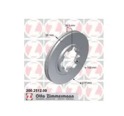 Fren Diski Ön Standart Nissan Petfinder R50 277mm Terrano R20 98 / 07 Pick Up 98 / 04