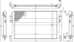 Su Radyatörü Brazing-Intercooler (VW Golf 20-Passat 15-Audi A3 20-Q2 17-Q3 19-Seat Leon 20-Skoda Octavia 20 -)