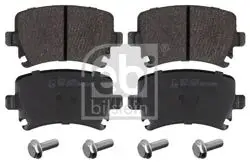 / Arka Fren Balatası-Kablosuz-(VW Caddy 04-11 Golf 04-14 Audi A3 04-13 Seat Leon 06-13 Skoda Octavia 04-13)