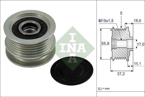 Alternatör Kasnağı Rulmanlı Polo 1.7 Sdı 1.9D Sdı 94 > 01 Seat Arosa 1.7 Sdı 97 > 04