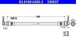 Fren Hortumu Arka 163 Ml Y.M. 163 420 13 48