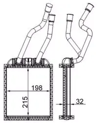 Uretım Yok-Kalorifer Radyatörü-Premıum (VW Amarok 10-Touareg 03-10 Audi Q7 07-15 Porsche Cayenne 03-10) 8Fh351315-351