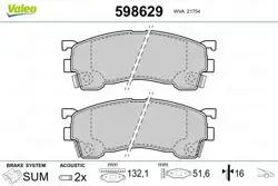 Disk Fren Balatası Ön (Mazda: 626 92 > 97 Fs)