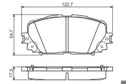 Fren Balatası Arka (Toyota Yaris 1.0 1.8 Vvt-I 07-/ Yaris 1.3 11 -)