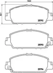 Fren Balatası Ön-(Honda: Hr-V 1.5-1.6 İ-Dtec 2015 > >)