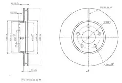Fren Disk Ön Hava Kanallı 282-5 (Ford: Focus IV 1.0 1.5 Ecobost Ecoblue 18 -)