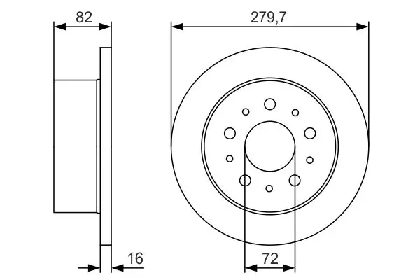 Fren Diski Arka (Peugeot Boxer 1400 Kg 2.0 2.2 HDI 04 / 02-