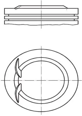 Piston + Segman Std 77.6 mm (Opel Astra Corsa Cdx Tigra 1.4I 16V X14xe)