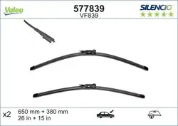Silencio Vf839 (X2) (650 + 380mm) (Ön) Abarth Punto (199_) Fiat Punto Evo (199_) Fiat Grande