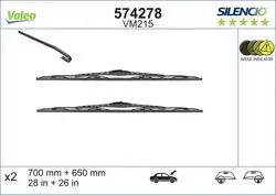 Silencio Vm215 (X2) (680 + 650 mm) Ford Galaxy (/ 01)