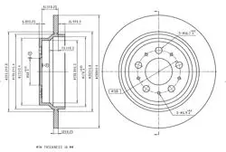 Fren Disk Arka 288-5 (Volvo: S60 S80 00 -)