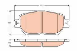 Fren Balatası Ön Toyota Camry 2.0-2.4-3.0 01-06