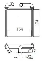 Kalorifer Radyatörü Brazing (VW Crafter 17-Golf 13-Passat 15-Audi Q3 19-Skoda Octavia 13 -)