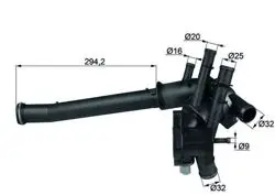 Termostat-VW A2 Lupo 1.4-1.6 FSI Borulu
