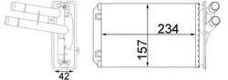 / Kalorifer Radyatörü (VW: Passat 96-05 / Skoda: Superb 01-08 / Audi: A4 1.9 TDI 94-01) 8Fh351331-244