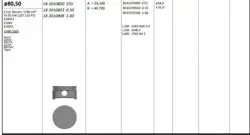 Piston 81.50 mm 1.00 Opel Astra G Astra H Vectra B Vectra C 1.8 95-Z18xe Z18xel X18xe (Rıken Segmanlı)