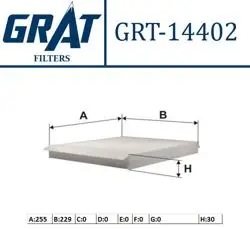 Kabin Filtresi (Opel: Astra G / Astra H / Zafira B) 1.2I 16V-1.8I-1.6I-1.4-1.4 16V-1.6-1.8-2.0 16V)