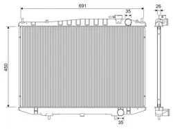 Radyatör Nissan Pick Up (D22) 2.4 I Navara