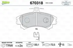 Fren Balatası Ön Volvo S40-V40 98-04 Mitsubishi Carisma 1.6 96-00