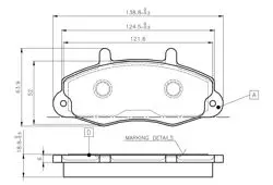 Ön Fren Disk Balata (Ford Transit T.12 93-99)