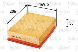 Hava Filtresi (Peugeot P206 1.9D-2.0 HDI 99-/ Citroen Xsara 1.9D-2.0 16V 98-05)
