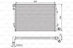 Uretım Yok-Su Radyatörü (VW Caddy 04-11 Golf 04-07 Audi A3 04-13 Seat Leon 06-10)