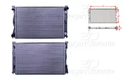 Su Radyatörü Mekanik At 677X439 mm Audi A6 3.0 TDI 05 >
