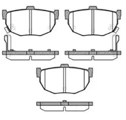 Balata Fren Arka-(Kia: Cerato 04 > 10 / Hyundai: Elantra 05 > / Elantra 96-06 / Nissan: Maxıma 88 > 94 / Primera (P10) 2.0 90-96)