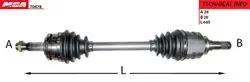 Aks Komple Sol-(Toyota: Corolla 07 > 11 / Auris 07 > 11 1.4 D4d Dizel)