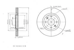 Fren Disk Ön Düz 283-4 (Peugeot: 306 Gtı 96-03 / Citroen: Xsara Xantia Zx 95-02)