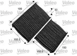 Kabin Filtresi Karbonlu (Citroen C3 II Ds3 1.6 HDI 09-/ Peugeot 207 1.4 1.6 16V 1.4Hdı 1.6 HDI 06 -)
