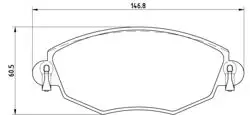 Ön Fren Disk Balata (Ford: Mondeo 01 -)
