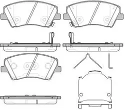 Balata Fren Ön-(Hyundai: Elantra 2016 > / Santa Fe 2013 > / Kia: Cerato 2016 > / Ceed 2012 > / Carens 2013 >)